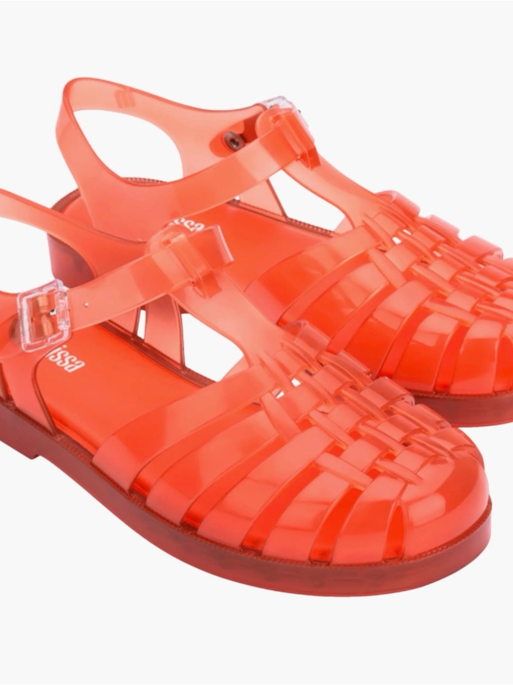 Melissa Orange Jelly Fisherman Sandals